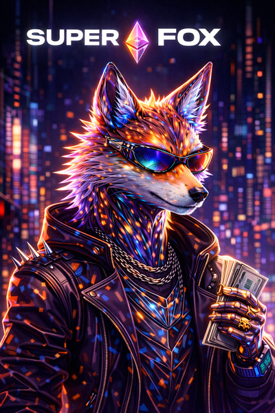 🦊 SUPER FOX — NFT AUCTION
A new breed of rebellion has entered the blockchain.
Crystal minds. Neon …