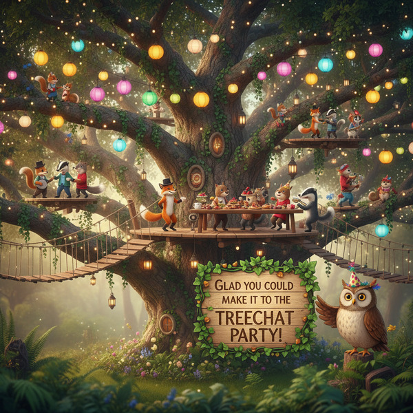 Welcome!! !nb glad you could make it to the Treechat party!
