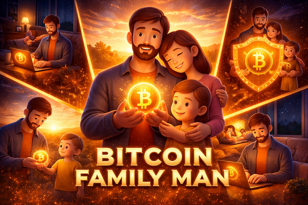 🚀 BITCOIN FAMILY MAN – 
NFT COLLECTION SALE
My new collection is now LIVE 🔥
👨‍👩‍👧‍👦 Collection: Bitcoin F…