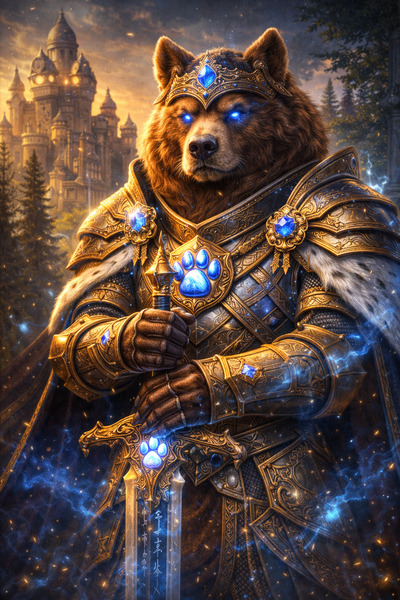 🛡️ Item #004 — The Iron Paw Guardian
He does not seek the throne.
He defends it.
The Iron Paw Guardi…