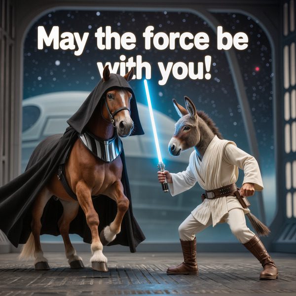 @Bsvcrypto 
May the Horse be with you! 🐴🧬🫏