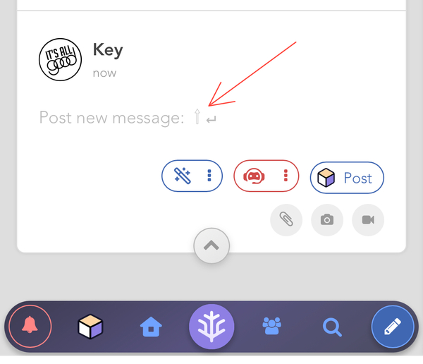 The placeholder text could also switch to replying to [user].