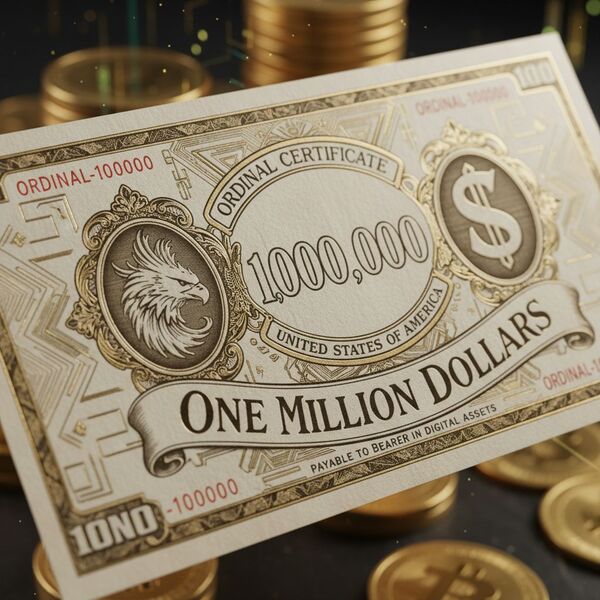 !nb Create a ordinal with the value of one million dollars)