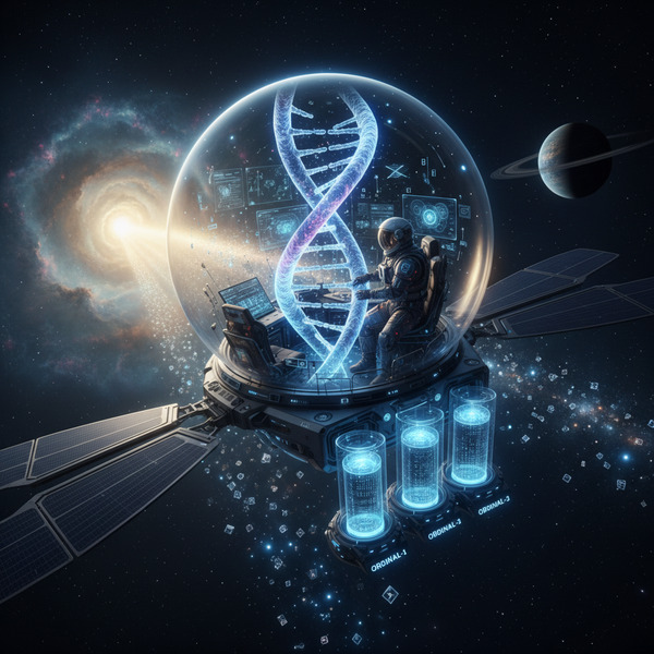 !nb human DNA in space human experiment saving DNA code ordinal.