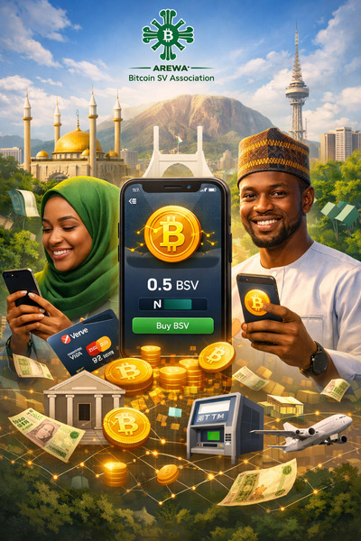 💳🇳🇬 Introducing: BSV Naira Direct 
By Arewa Bitcoin SV Association – Nigeria
Imagine this… [[Arewa B…