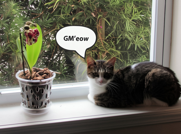 !edit move the speech bubble left above the head of the cat