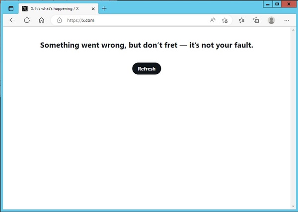It's been 4 days since X stopped working, but it's not my fault.