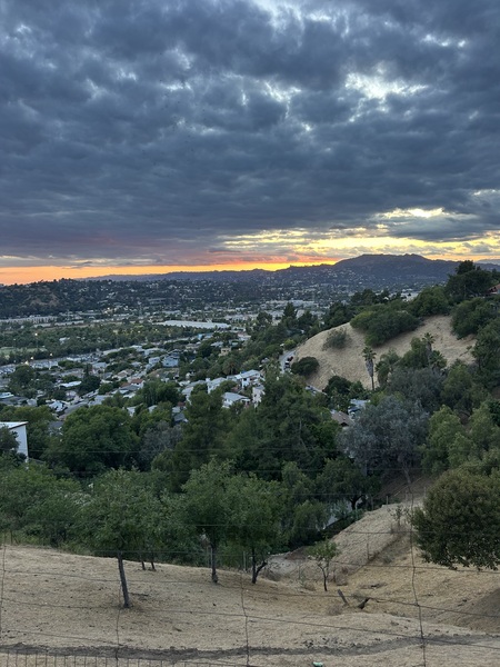 Sunset from Los Angeles hills last night