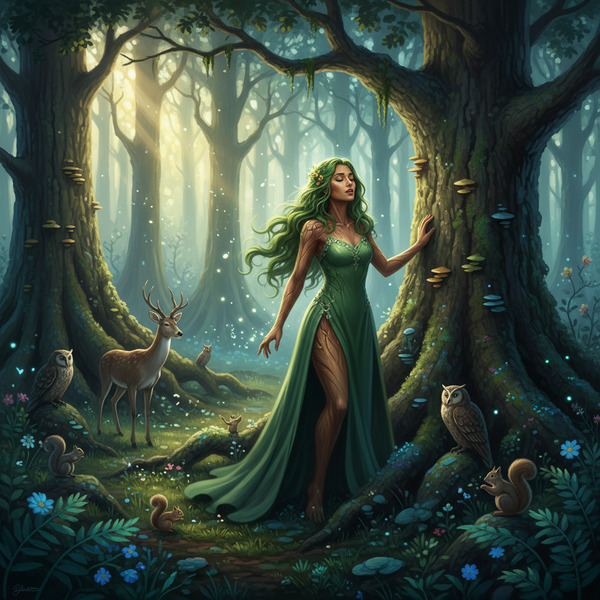!nb Tress humming in a forest