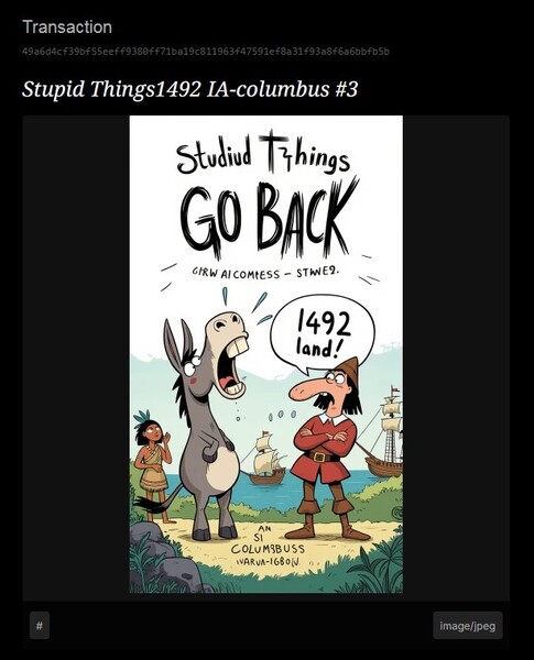 *Stupid Things1492 IA-columbus*

Check NFT 3D Ordi : Click on Link 👇
https://3dordi.io/gallery?addr…