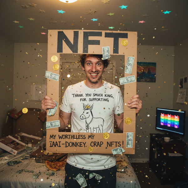 !nb Thank you so much King, for supporting my worthless IAAI-donkey crap NFTs!
