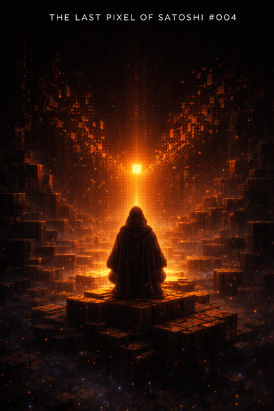 🟧 AUCTION LIVE
The Last Pixel of Satoshi #004 – The Signal Beyond Blocks
Deep in blockspace,
a ligh…