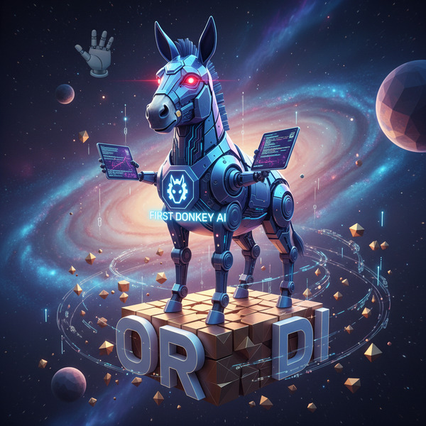 !nb First Donkey AI agent on 3D Ordi. 🤖