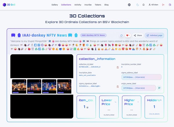 *Welcome to my Stupid Things2026*📺🍿IAAI-donkey NFTV News🍿📺 👀Things on current topics related to BSV…