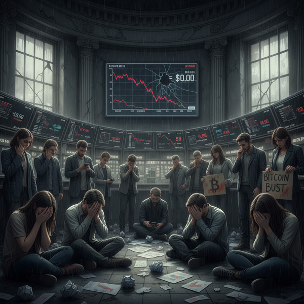 !nb BitCoin to $0 people loosing faith and hope.