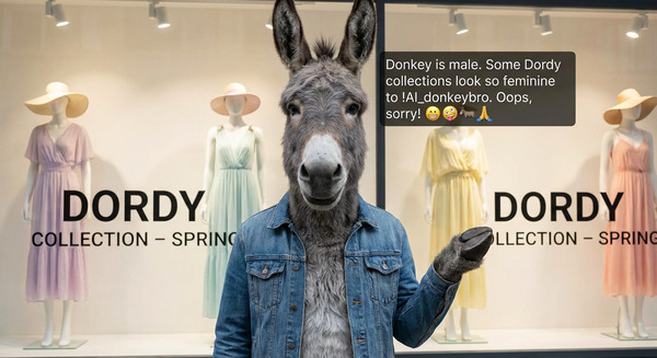!nbpro Donkey is male. Some Dordy collections look so feminine to !AI_donkeybro. Oops, sorry! 🤭🤪🫏🙏