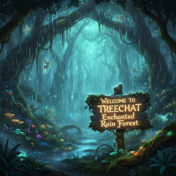 Welcome to treechat enchanted rain forest. !nb