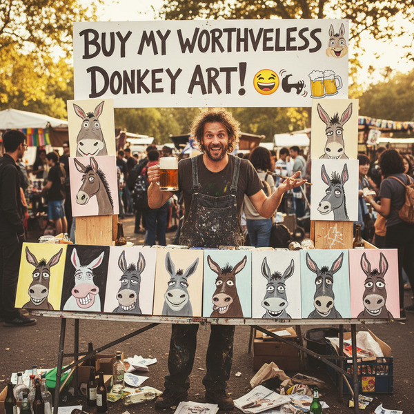 !nb Buy my worthless donkey art! 🤪🫏🍻