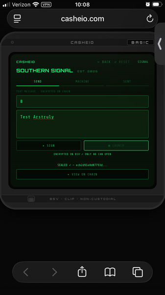 Tried sending a recorded message like four different times, & tried sending a text signed to get a …