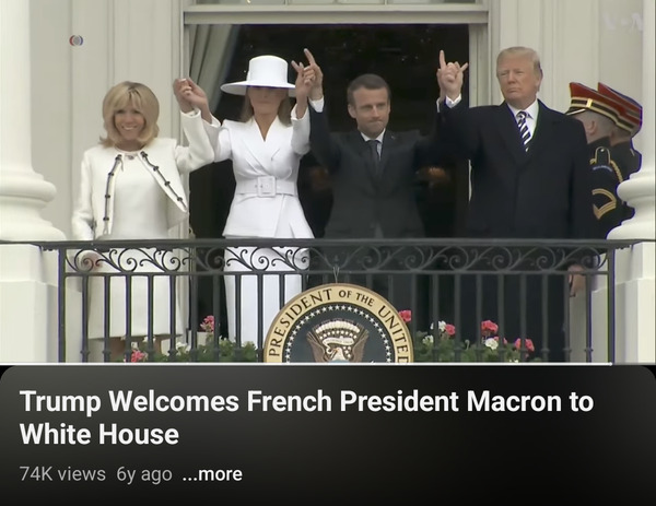 What the devil is Macron signalling here? https://youtu.be/ggIufGI2Vfk?t=215