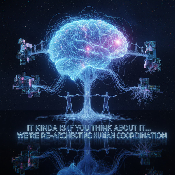 it kinda is if you think about it... we're re-architecting human coordination !nb
