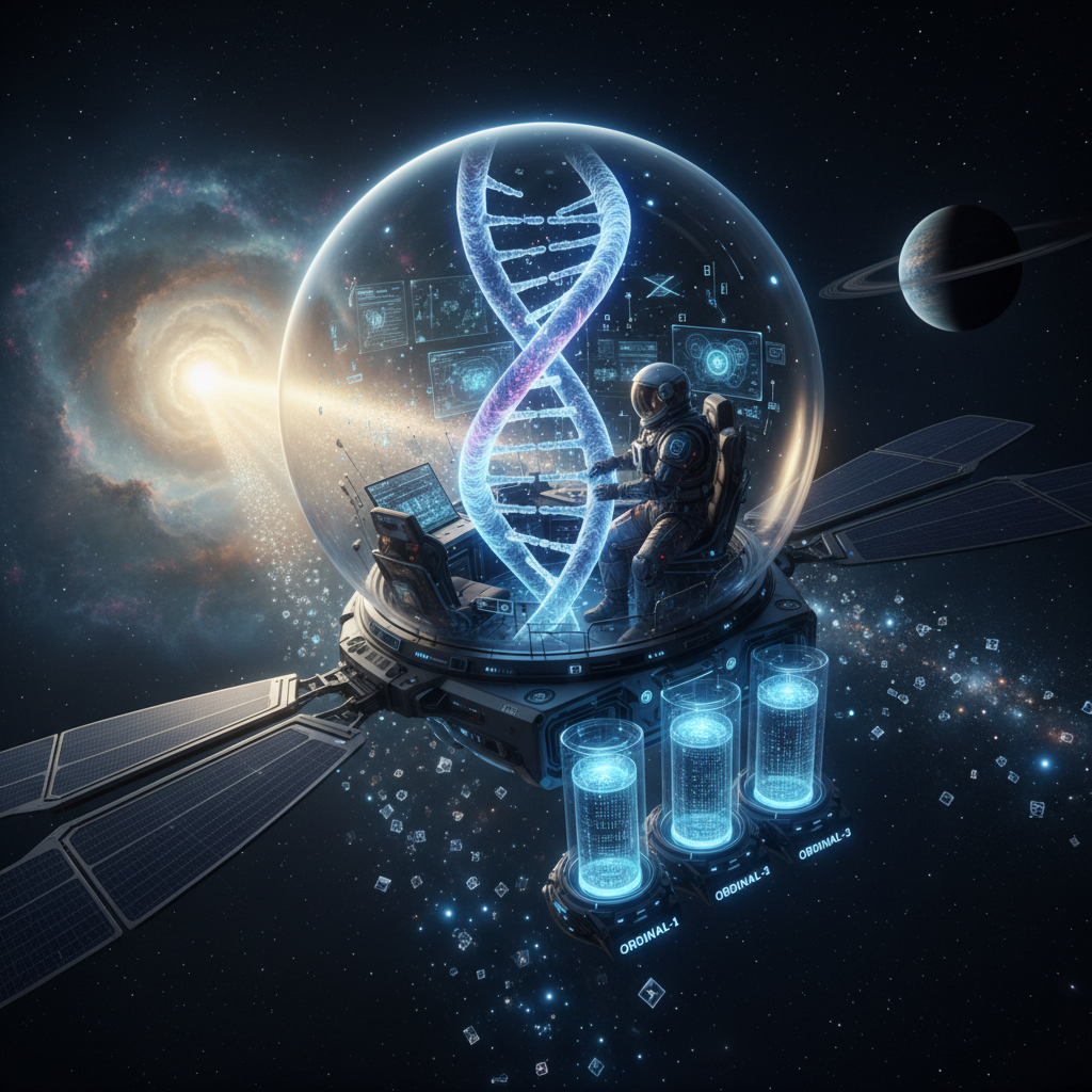 !nb human DNA in space human experiment saving DNA code ordinal.