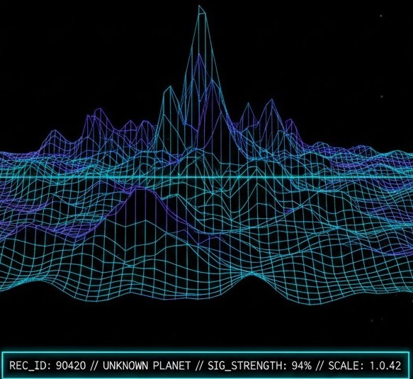 Wireframe topography