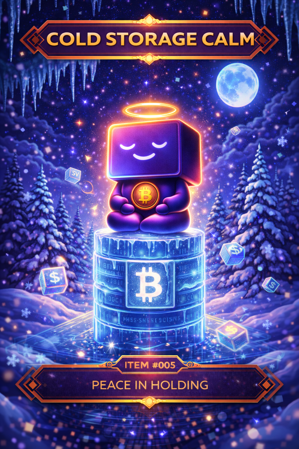 5️⃣ Cold Storage Calm – Peace in holding
  Start Bid: 2 $BSV @Bsvcrypto