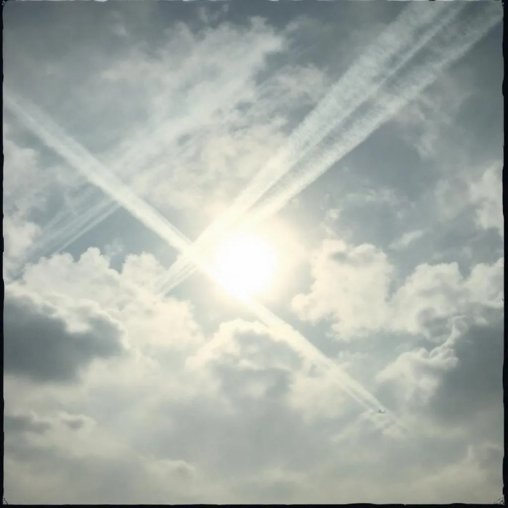 !flux they are spraying the sky with hormones
CHEMTRAILS