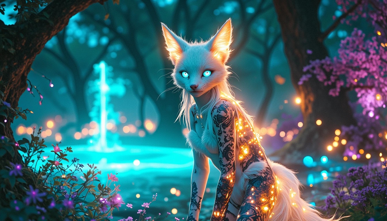"Deep in Foxy Forest" 🌺🦊🐈‍⬛
#DarkMirror via #MirrorizeAI 🪞  
#Kitsune #FoxyFridays #AIart️️️️️️️️️️️️️️️️️️️️️️️️️️️️️️️️️️️️️️️️️️️️️️️ 
#AIアート #AI…