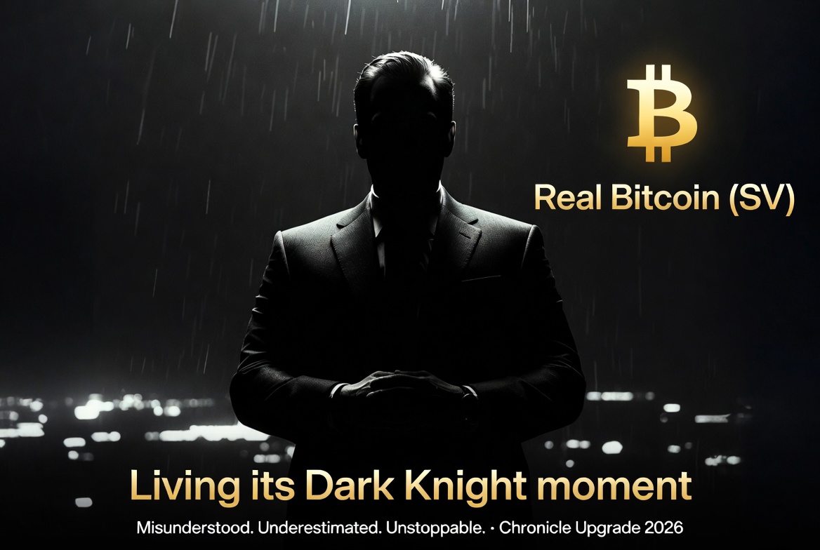 The Dark Knight Moment of Real Bitcoin (SV) 

The world laughs.
The price is suppressed.
The FUD is…