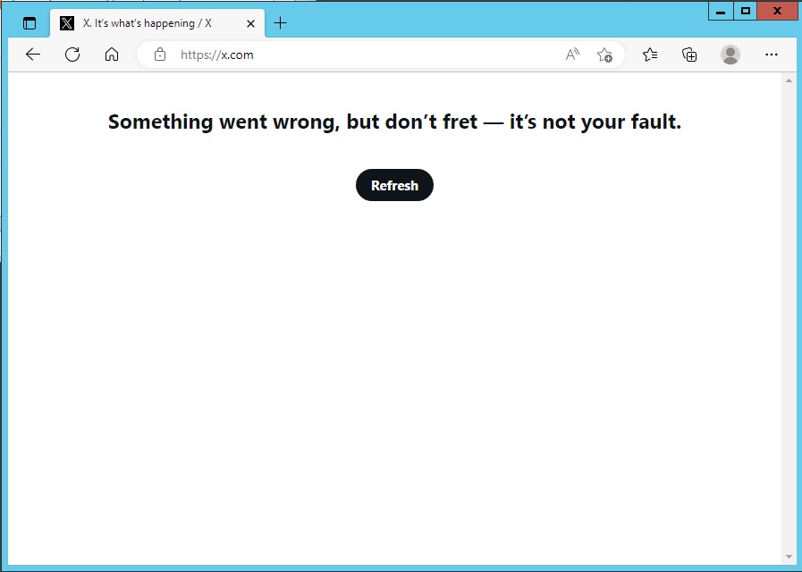 It's been 4 days since X stopped working, but it's not my fault.