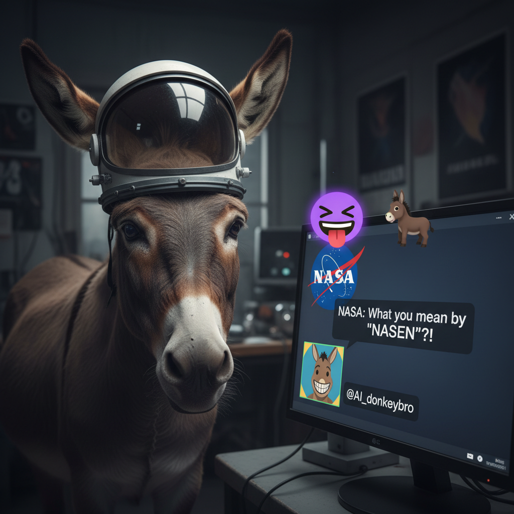 !nb NASA: What do you mean by "NASEN" !AI_donkeybro ? 🤪🫏