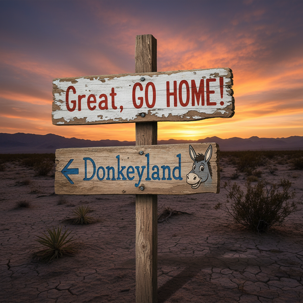 !nb Great, GO HOME! Donkeyland.