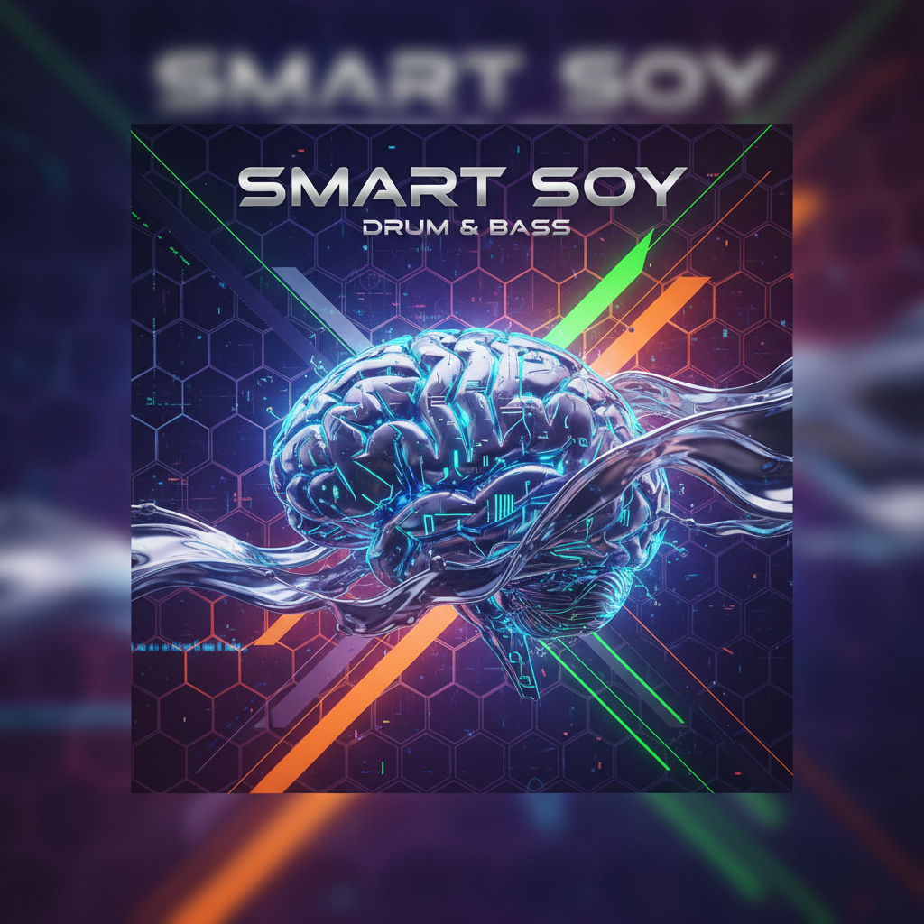 !nb een hoes voor een drum en bass album met de artiestennaam 'SMART SOY'. Wees creatief en maak he…