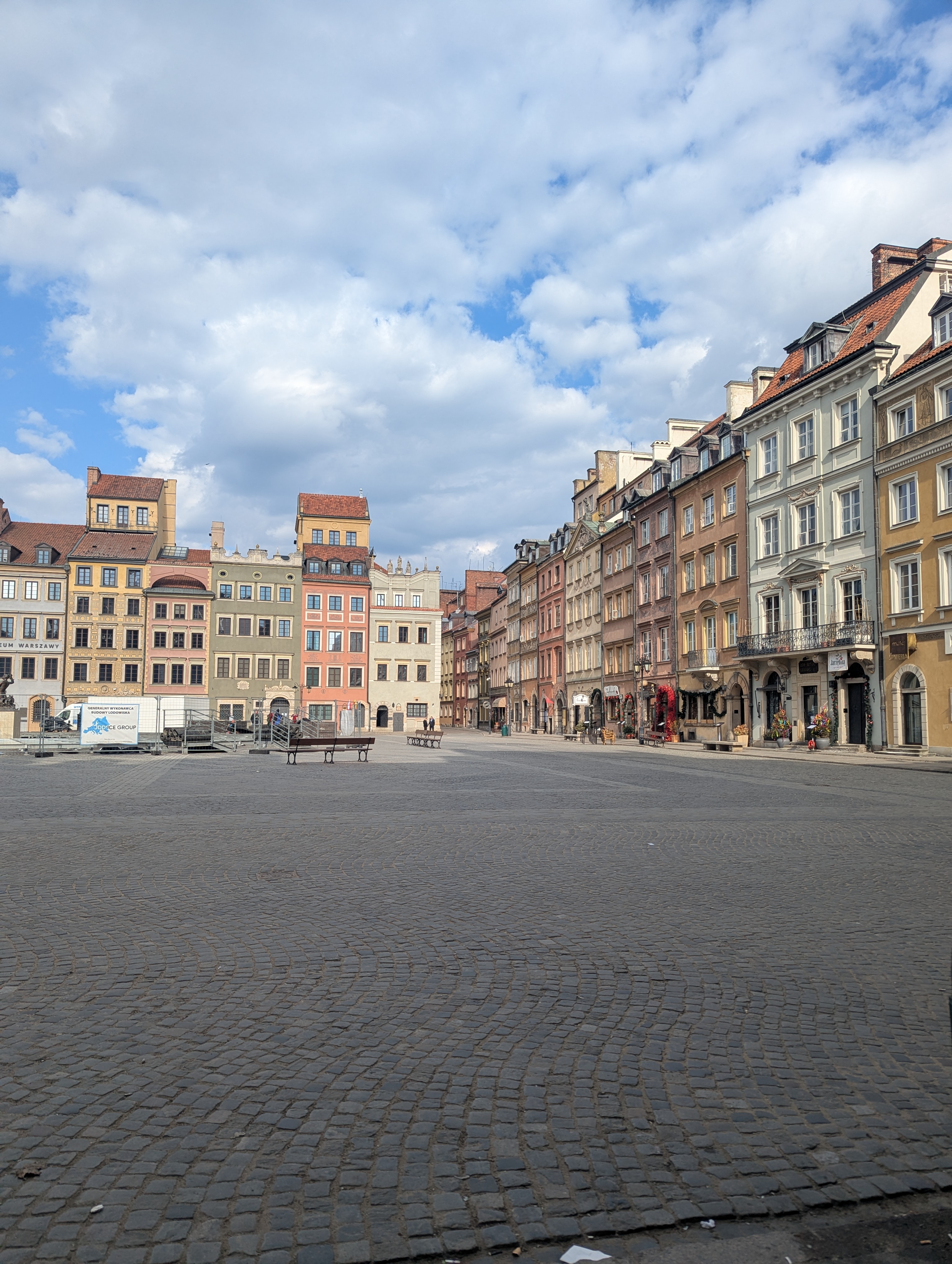 Warsaw outside our apartment