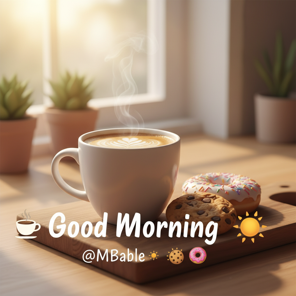 Good Morning @MBabble ☕🌞🍪🍩!nb