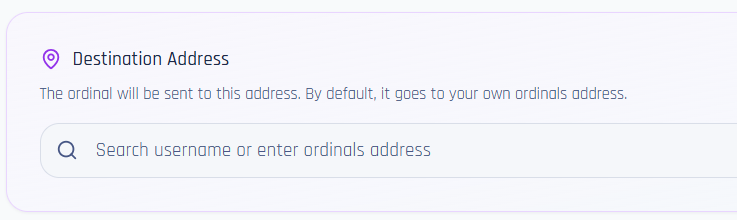 FYI. You can use this option of the inscribing Collection item form to mint the ordinal directly to…