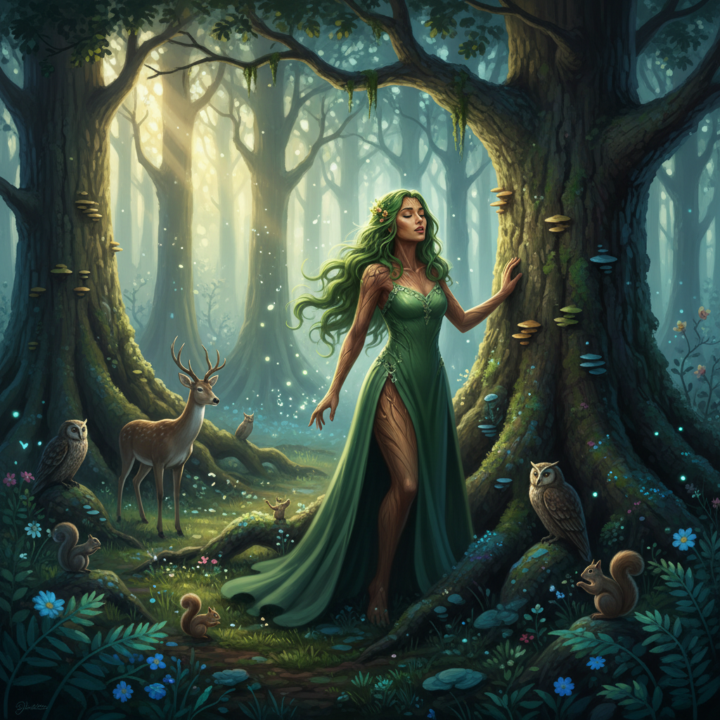 !nb Tress humming in a forest