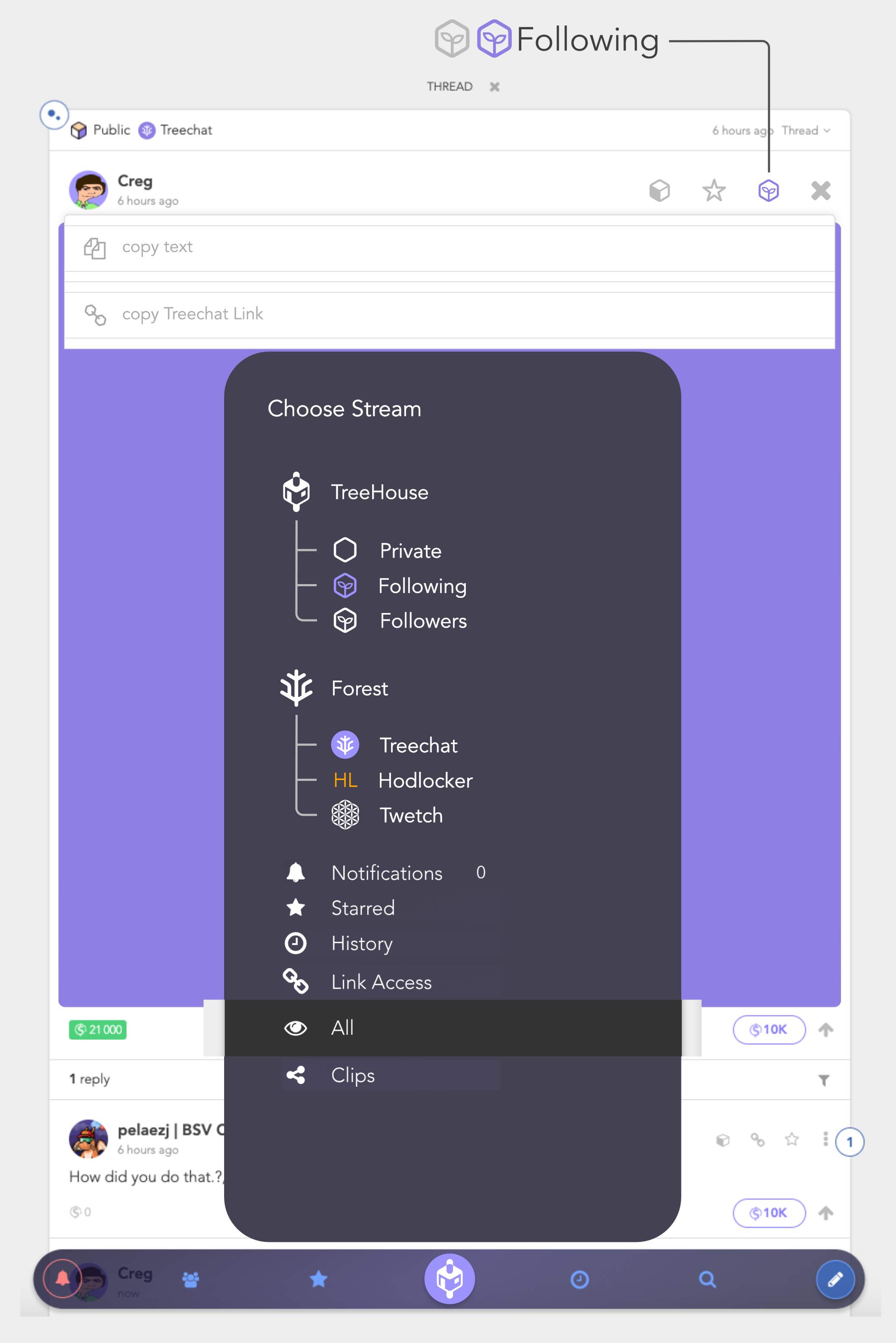 This isn’t intended as a feature request—just a thought experiment from a TREECHAT newbie:

"Bud Ic…