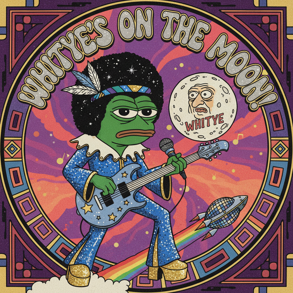 Gil scott heron pepe saying “whitey’s on the moon!” With 70’s funkadelic theme !nb