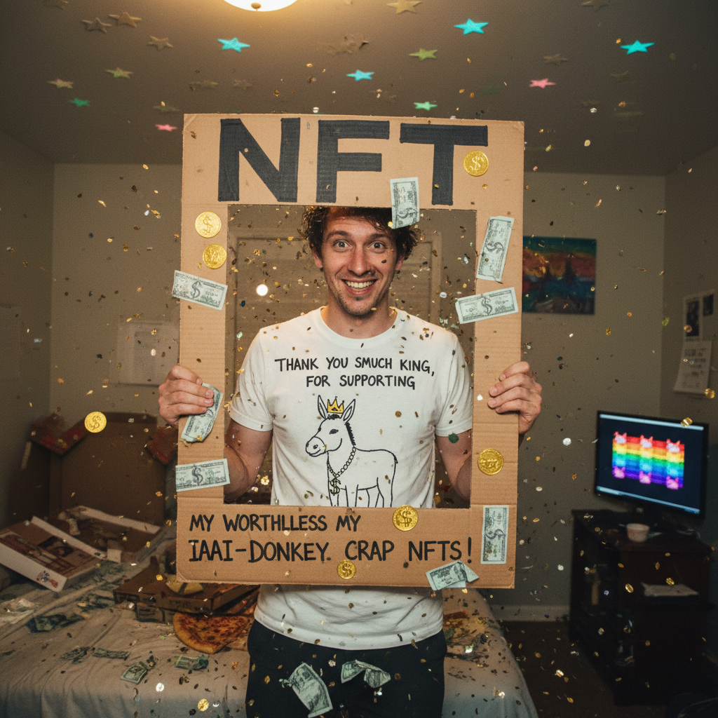 !nb Thank you so much King, for supporting my worthless IAAI-donkey crap NFTs!