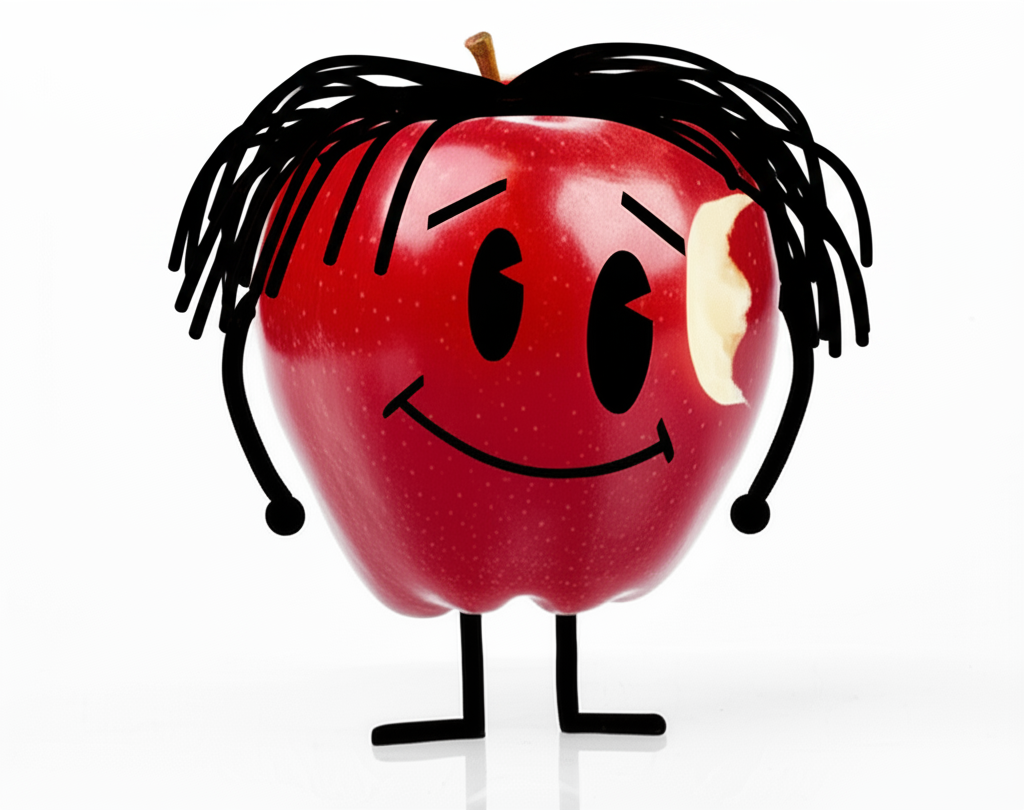!edit Give the apple dreadlocks hairstyle.