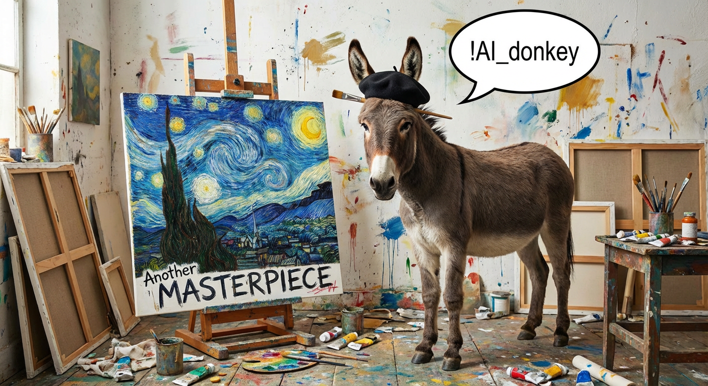 !nbpro Can you create another MASTERPIECE? !AI_donkey