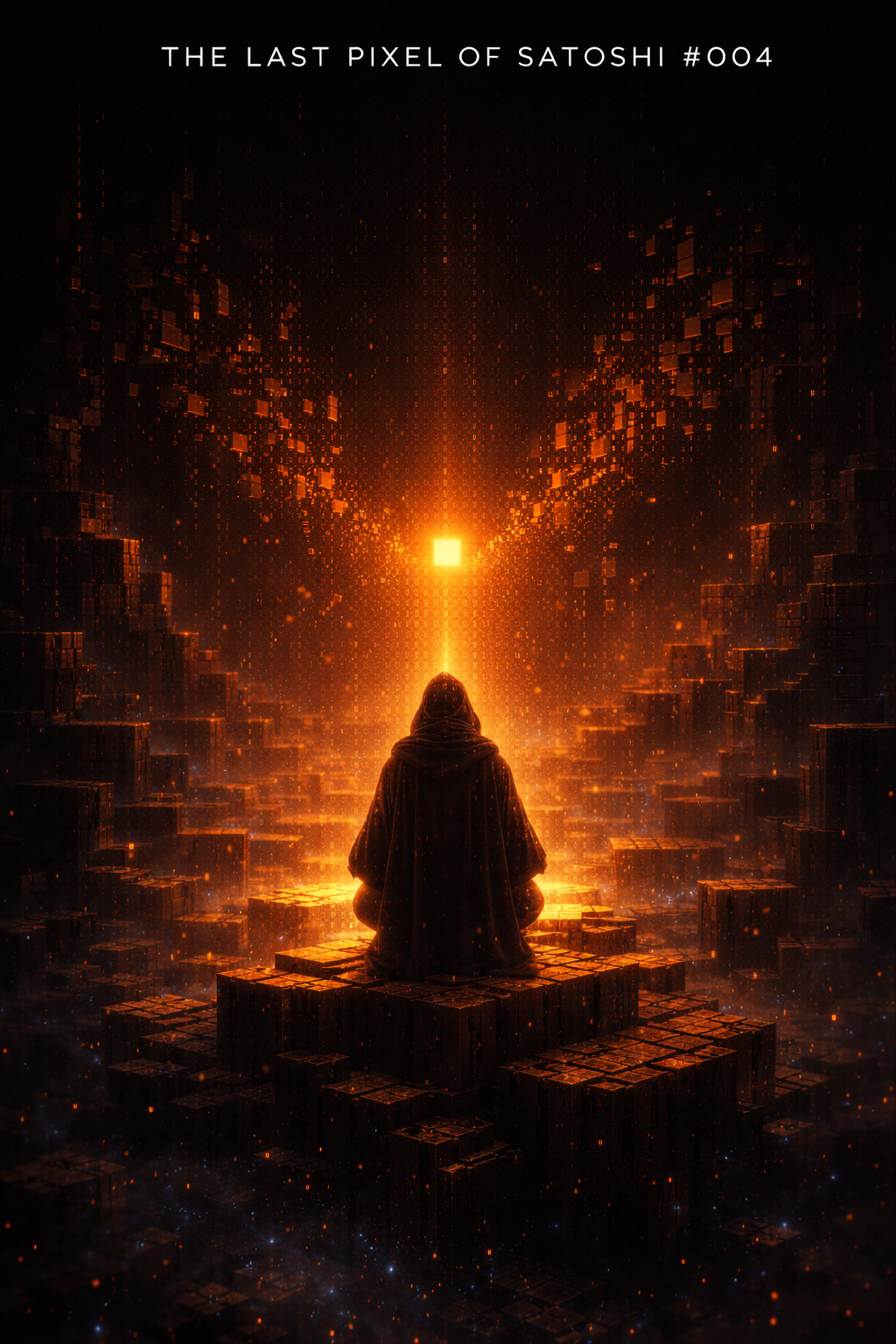 🟧 AUCTION LIVE
The Last Pixel of Satoshi #004 – The Signal Beyond Blocks
Deep in blockspace,
a ligh…