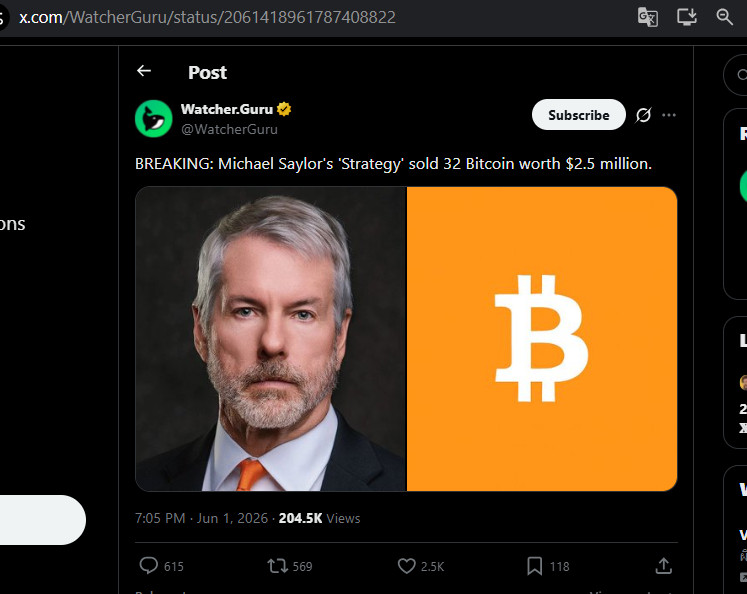 Saylor built his entire recent reputation on the concept of the ultimate HODL BTC. 
https://x.com/s…