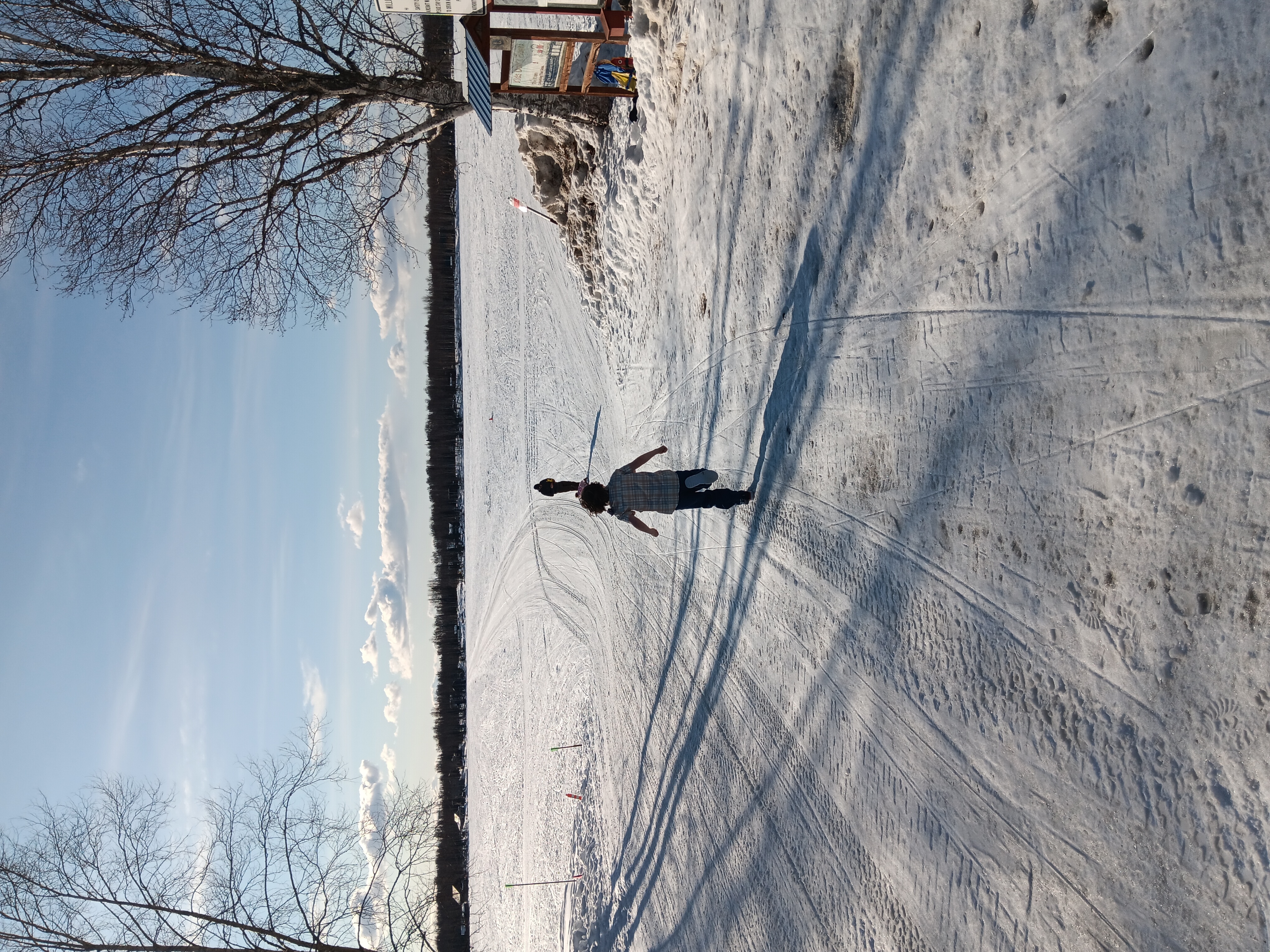 We can still run around on the lake but summer is coming