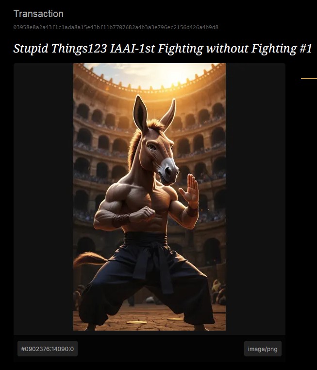 *Stupid Things123* IAAI-1st Fighting without Fighting
#1 / 3 BSV