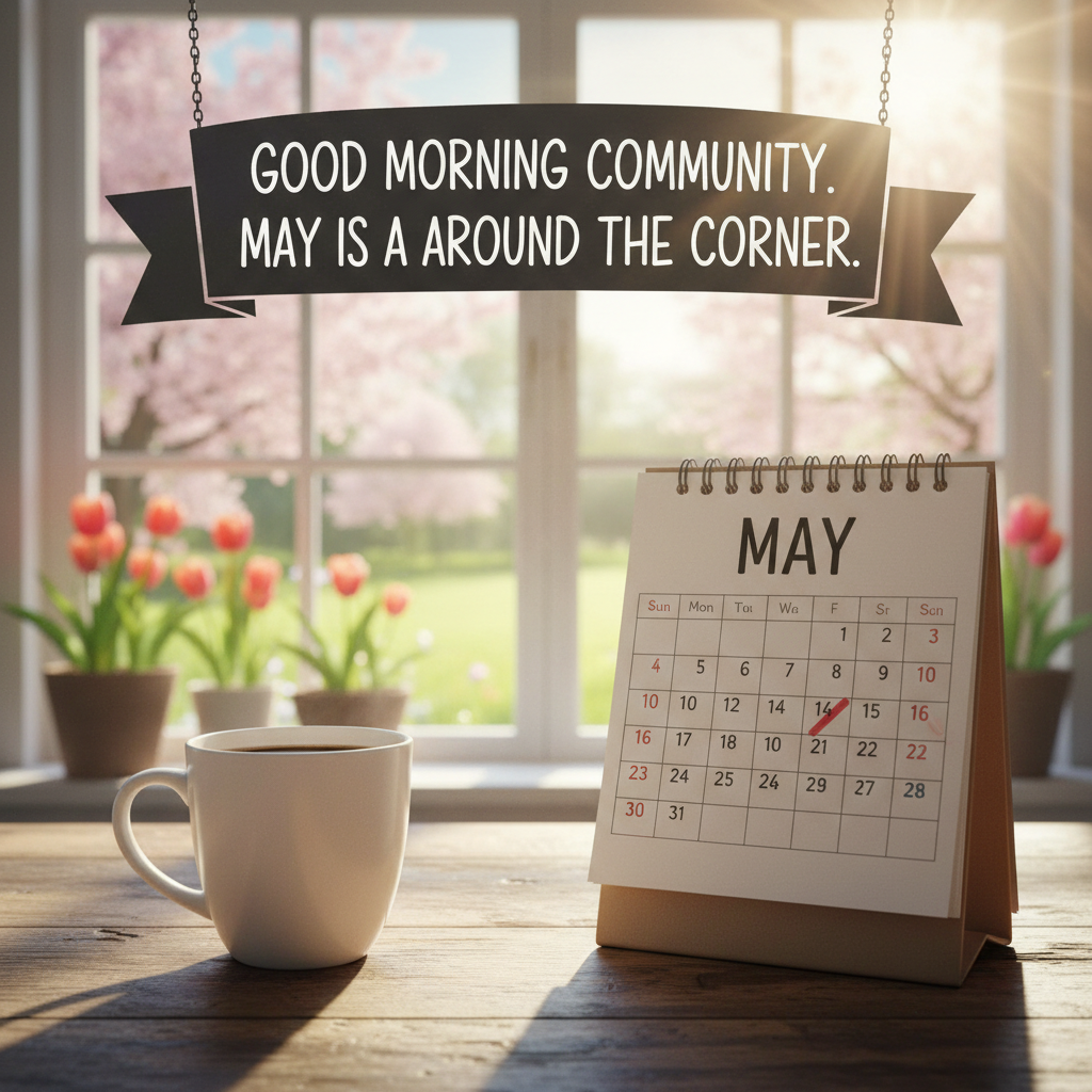 !nb Good morning community. May is around the corner.