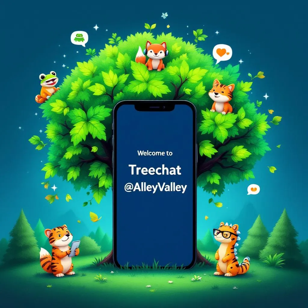 Welcome to Treechat @AlleyValley 🌳📱🐸🦊🐯🦖 !flux